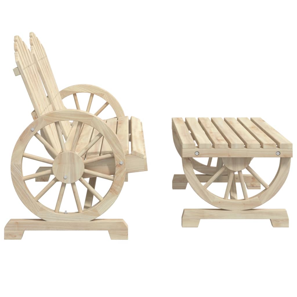 4-delige Loungeset massief vurenhout is nu te koop bij PeponiXL, paradijselijk wonen!