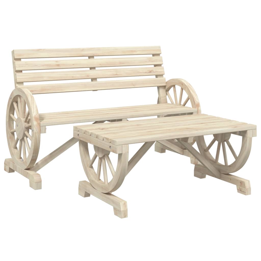 4-delige Loungeset massief vurenhout is nu te koop bij PeponiXL, paradijselijk wonen!