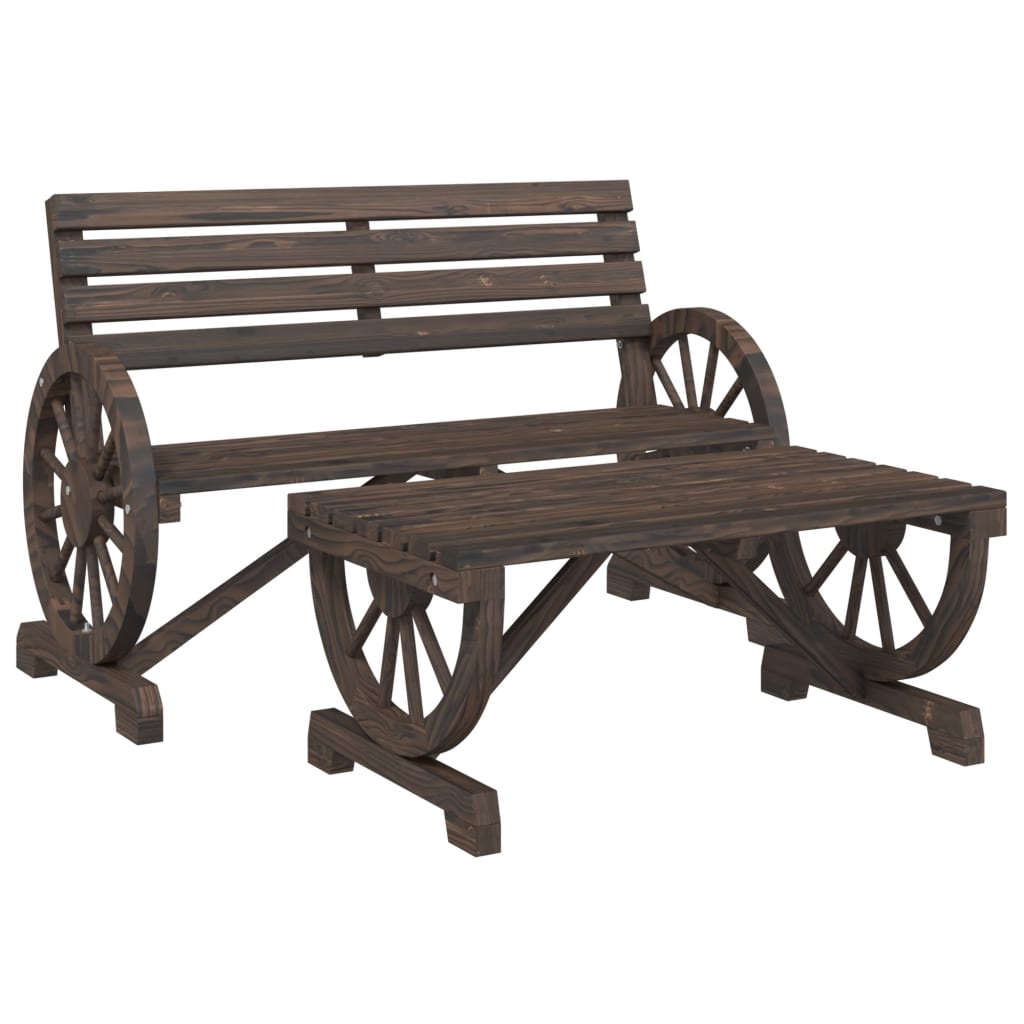 4-delige Loungeset massief vurenhout is nu te koop bij PeponiXL, paradijselijk wonen!