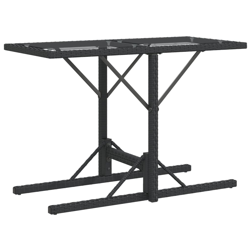 3-delige Bistroset met kussens poly rattan zwart is nu te koop bij PeponiXL, paradijselijk wonen!