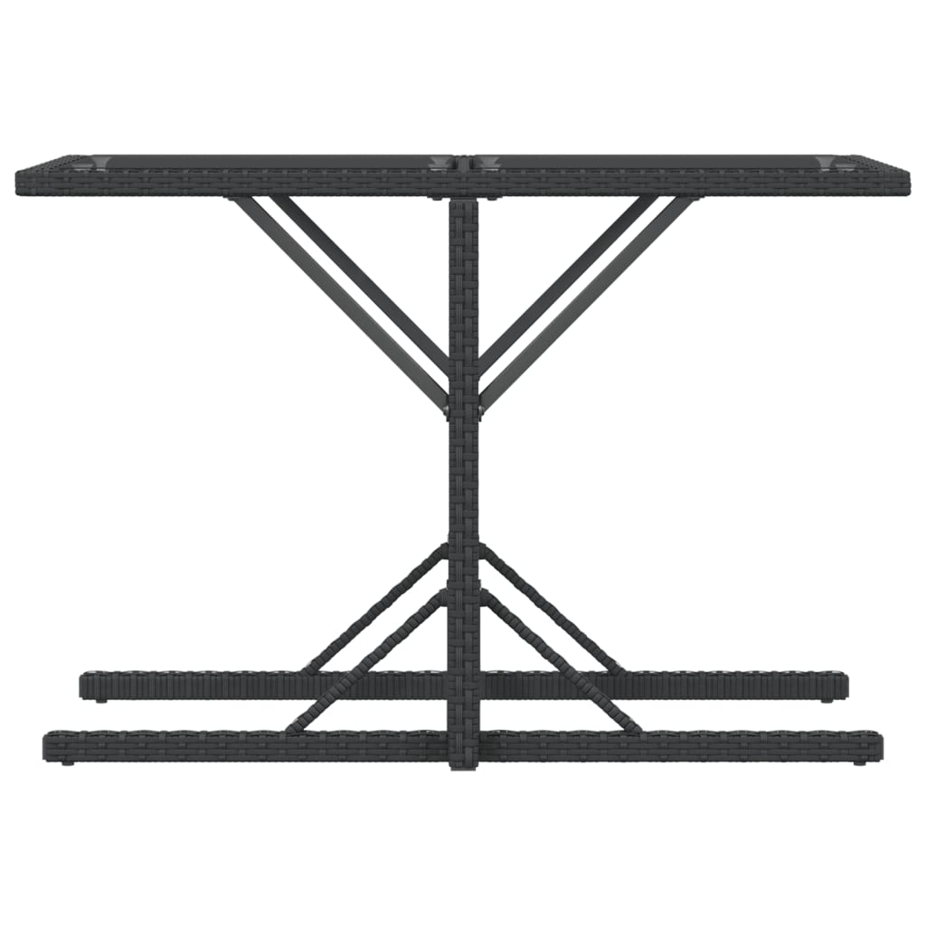 3-delige Bistroset met kussens poly rattan zwart is nu te koop bij PeponiXL, paradijselijk wonen!