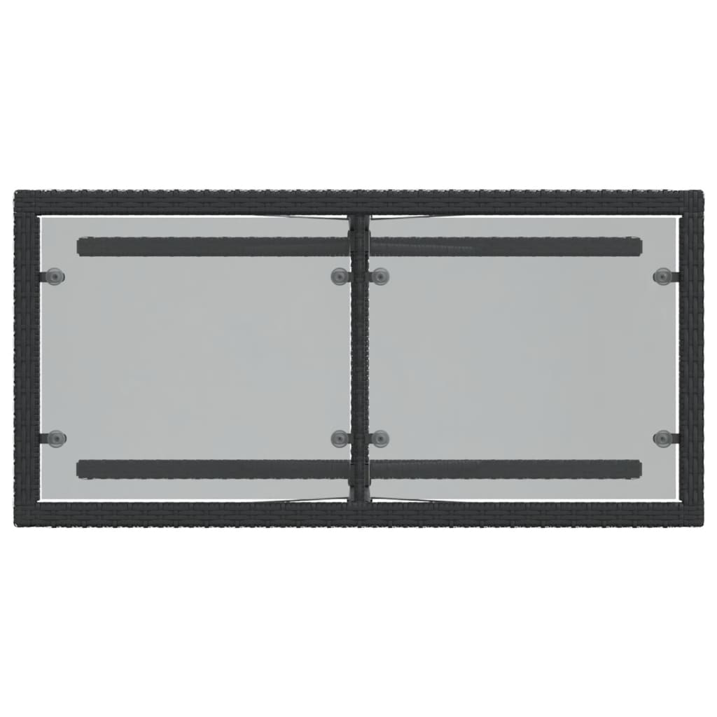 3-delige Bistroset met kussens poly rattan zwart is nu te koop bij PeponiXL, paradijselijk wonen!