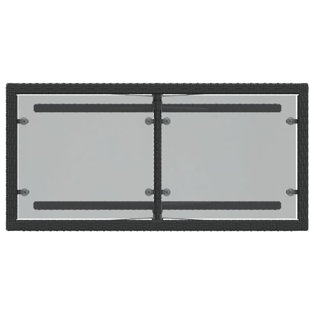 3-delige Bistroset met kussens poly rattan zwart is nu te koop bij PeponiXL, paradijselijk wonen!