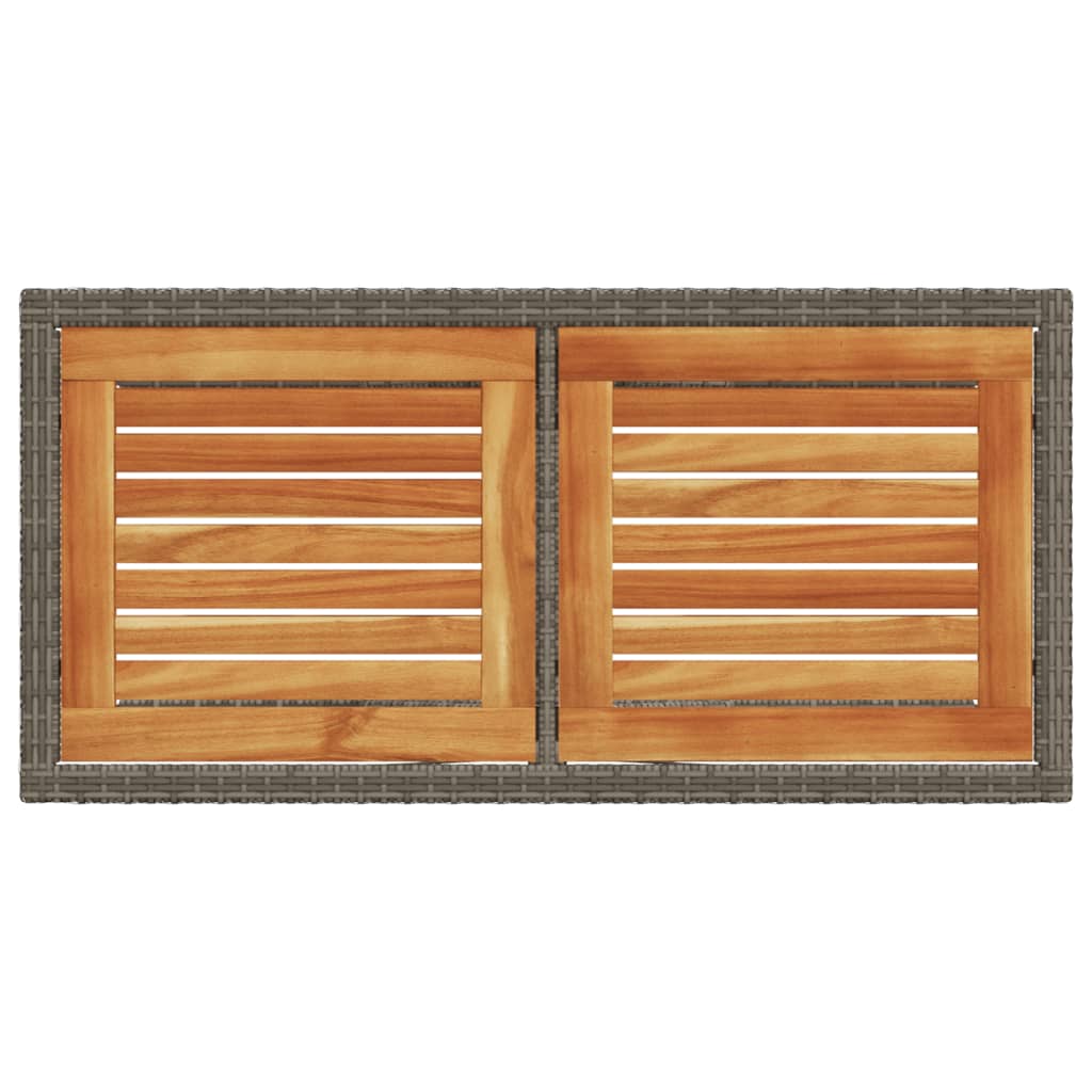 3-delige Bistroset met kussens poly rattan grijs is nu te koop bij PeponiXL, paradijselijk wonen!
