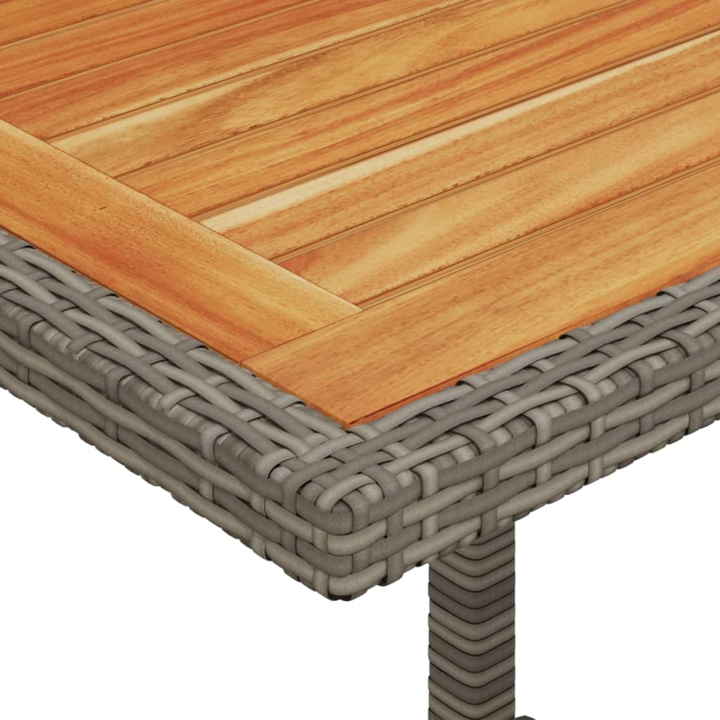3-delige Bistroset met kussens poly rattan grijs is nu te koop bij PeponiXL, paradijselijk wonen!
