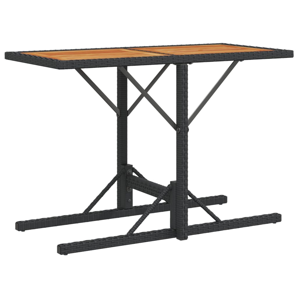 3-delige Bistroset met kussens poly rattan zwart is nu te koop bij PeponiXL, paradijselijk wonen!