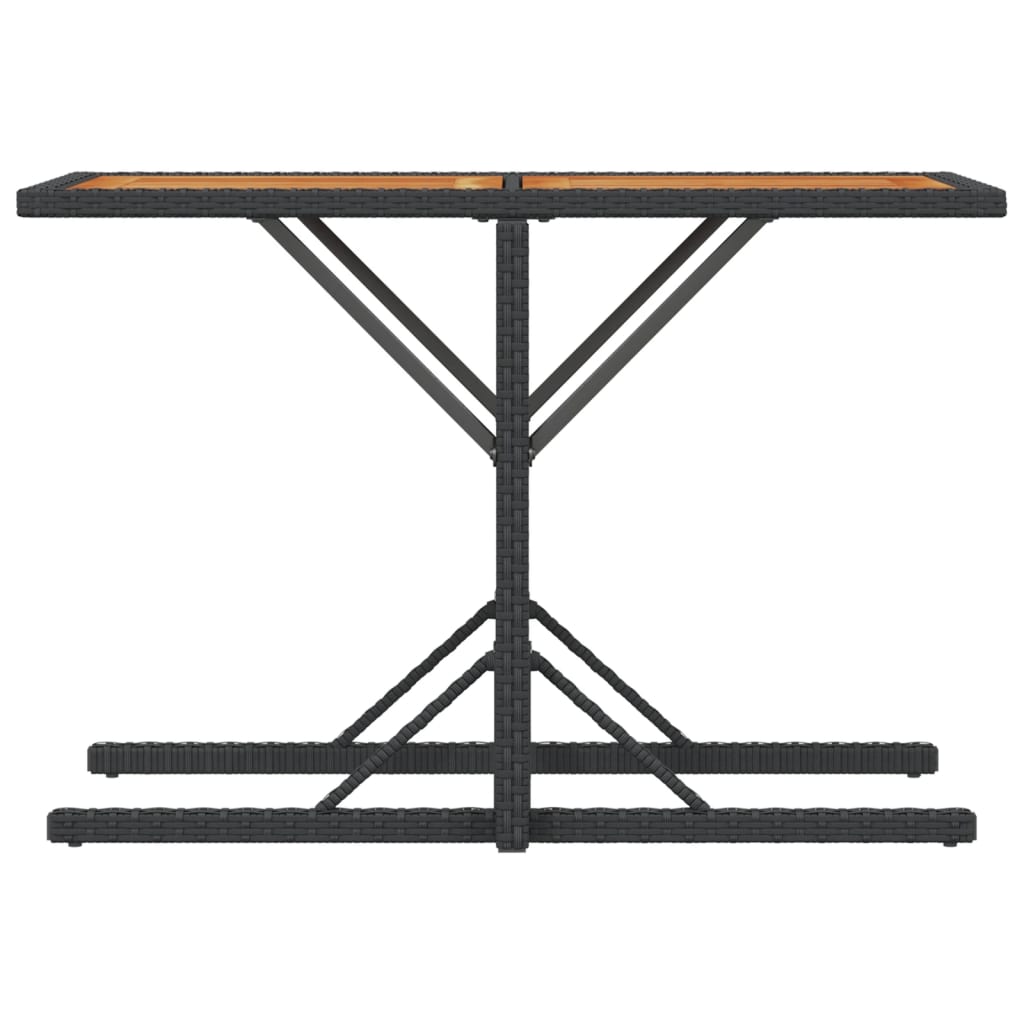 3-delige Bistroset met kussens poly rattan zwart is nu te koop bij PeponiXL, paradijselijk wonen!