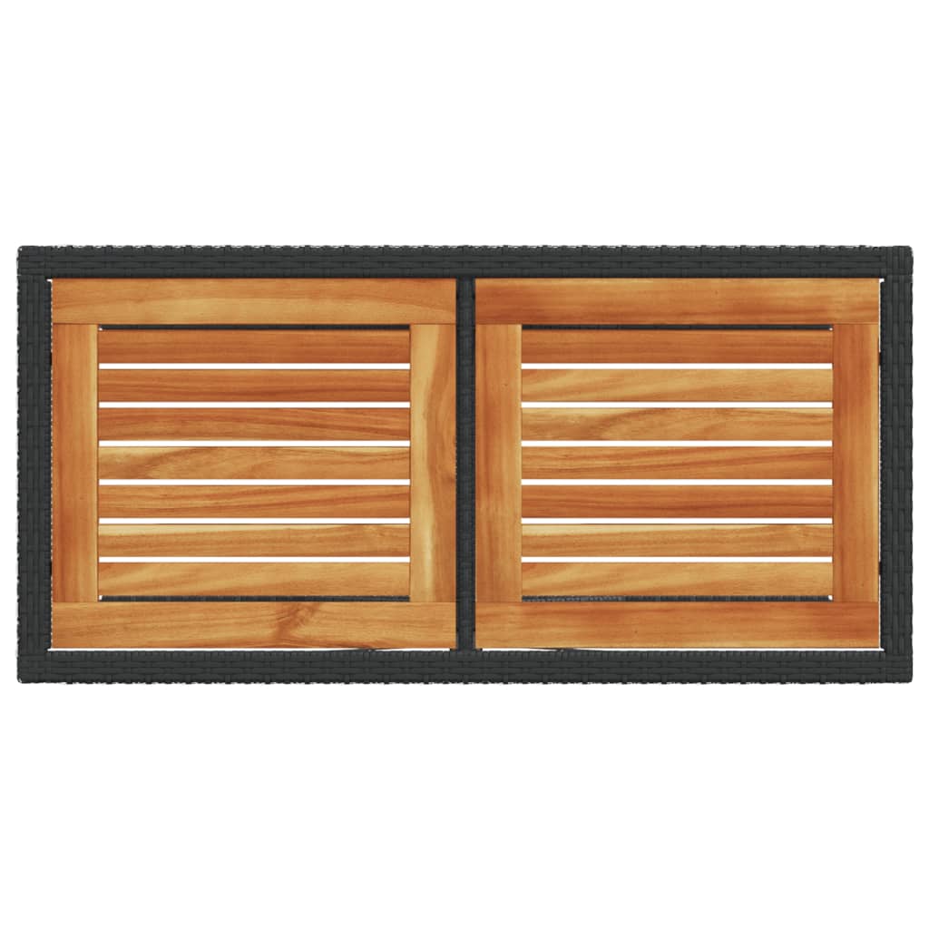 3-delige Bistroset met kussens poly rattan zwart is nu te koop bij PeponiXL, paradijselijk wonen!