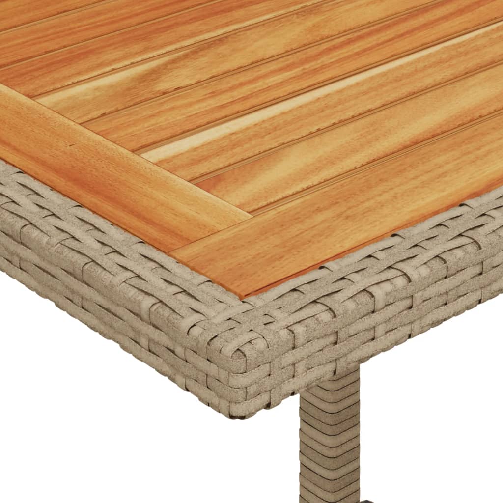 3-delige Bistroset met kussens poly rattan beige is nu te koop bij PeponiXL, paradijselijk wonen!