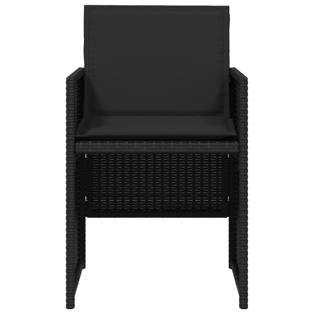 5-delige Tuinset met kussens poly rattan zwart is nu te koop bij PeponiXL, paradijselijk wonen!
