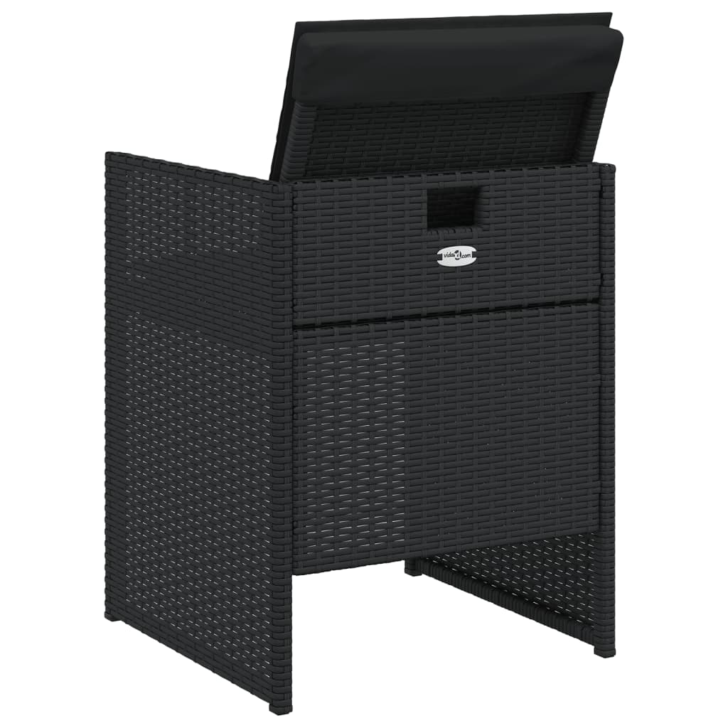 5-delige Tuinset met kussens poly rattan zwart is nu te koop bij PeponiXL, paradijselijk wonen!