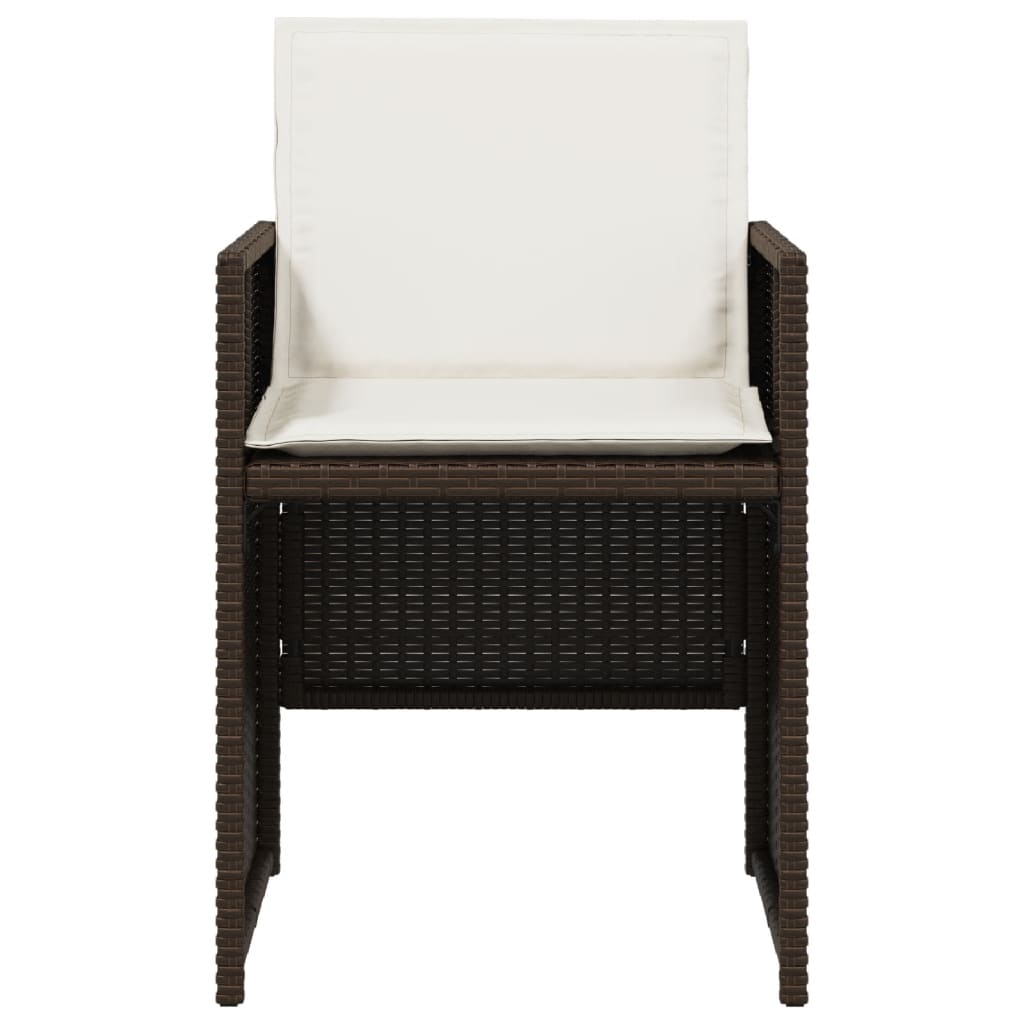 5-delige Tuinset met kussens poly rattan bruin is nu te koop bij PeponiXL, paradijselijk wonen!
