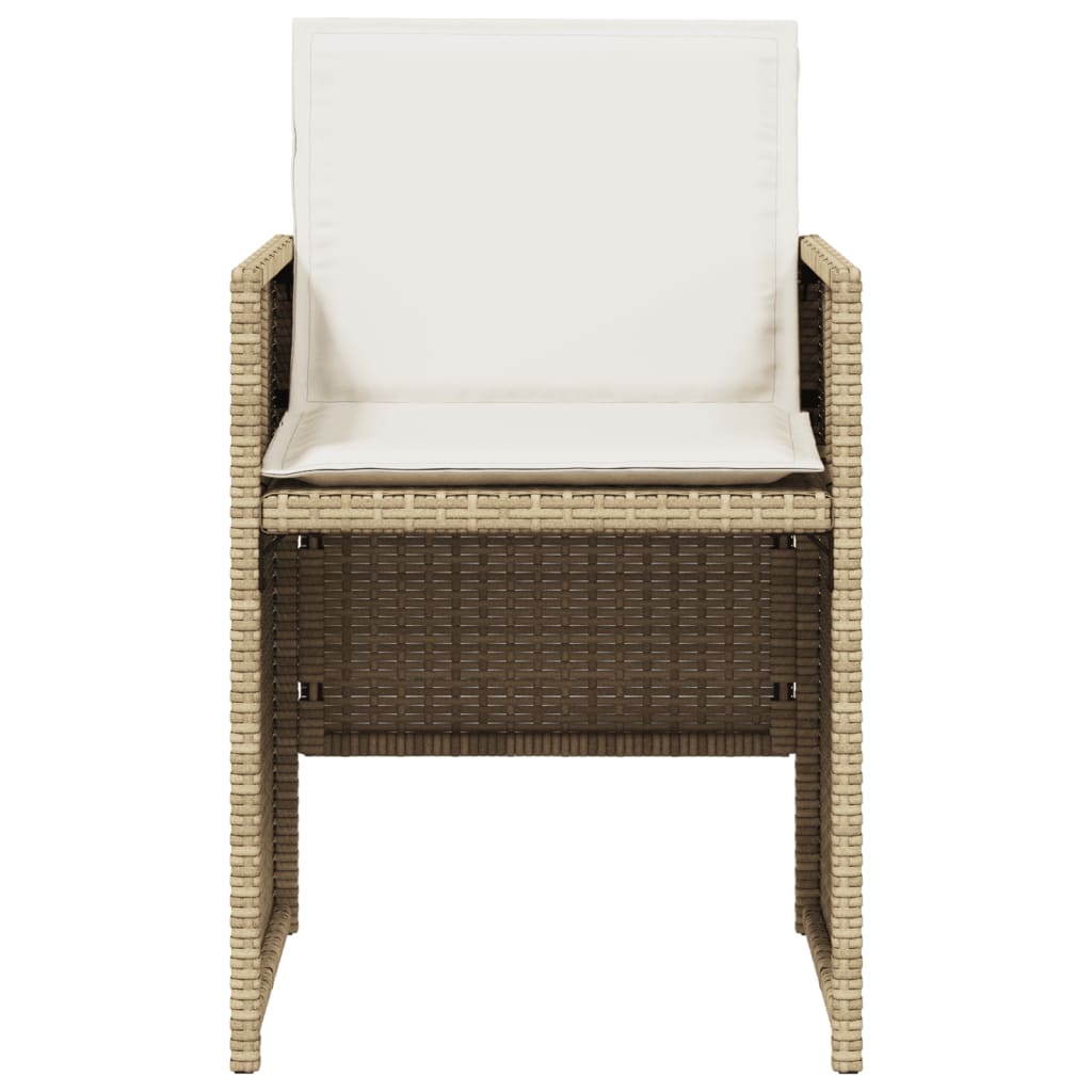 5-delige Tuinset met kussens poly rattan beige is nu te koop bij PeponiXL, paradijselijk wonen!