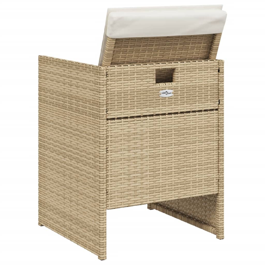 5-delige Tuinset met kussens poly rattan beige is nu te koop bij PeponiXL, paradijselijk wonen!