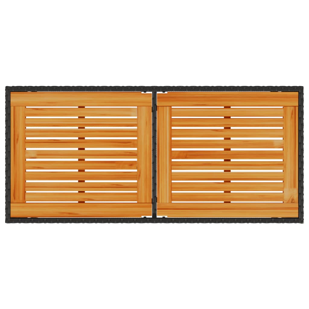 5-delige Tuinset met kussens poly rattan zwart is nu te koop bij PeponiXL, paradijselijk wonen!