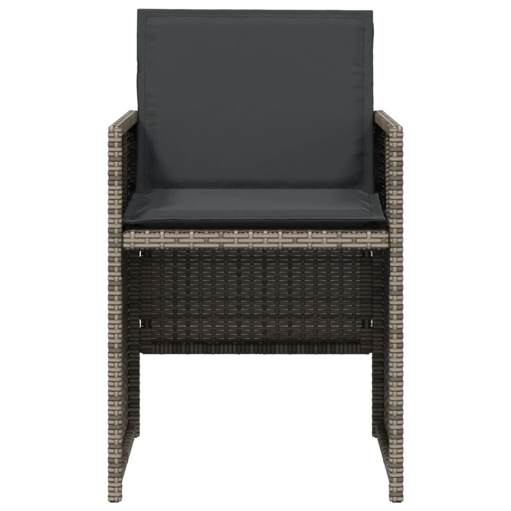 5-delige Tuinset met kussens poly rattan grijs is nu te koop bij PeponiXL, paradijselijk wonen!
