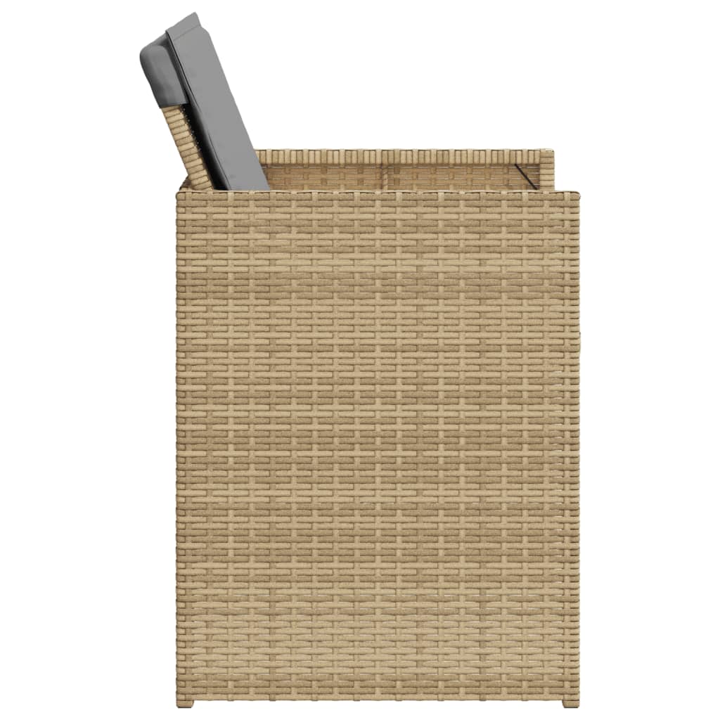 5-delige Tuinset met kussens poly rattan gemengd beige is nu te koop bij PeponiXL, paradijselijk wonen!