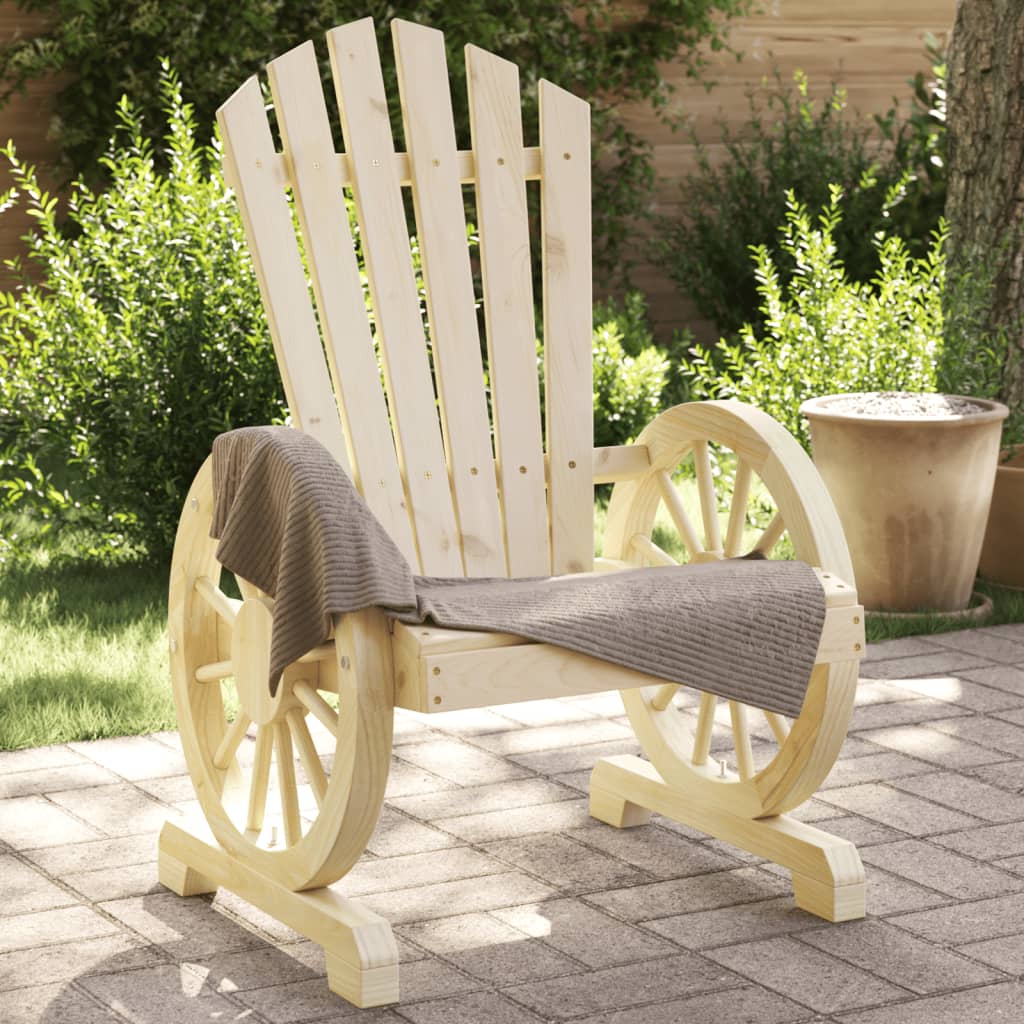 Tuinstoelen 2 st Adirondack massief vurenhout is nu te koop bij PeponiXL, paradijselijk wonen!