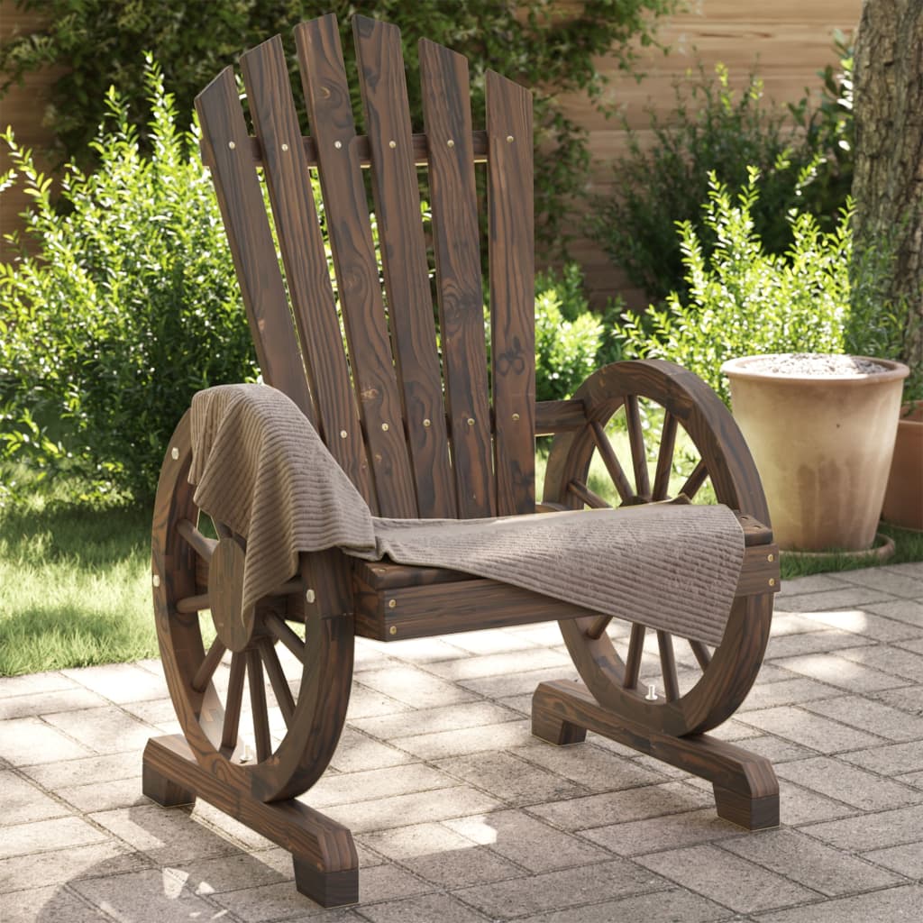 Tuinstoelen 2 st Adirondack massief vurenhout is nu te koop bij PeponiXL, paradijselijk wonen!