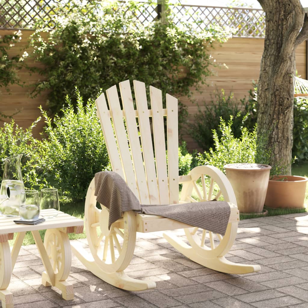 Schommelstoel Adirondack massief vurenhout is nu te koop bij PeponiXL, paradijselijk wonen!