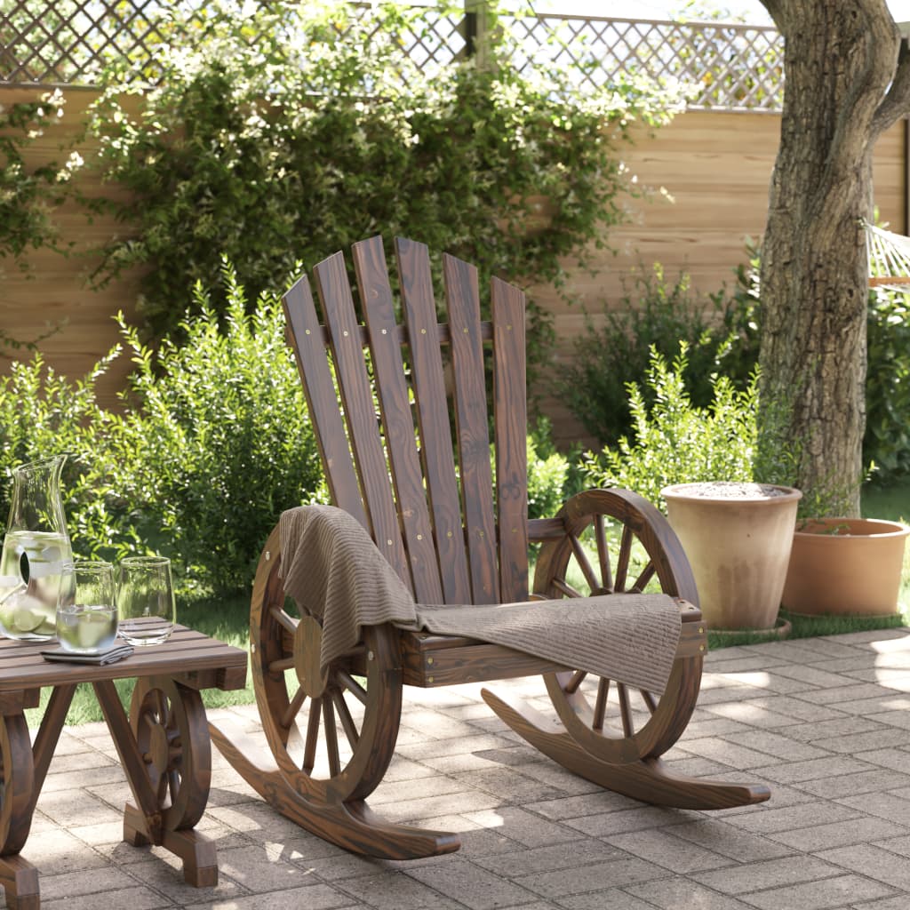 Schommelstoel Adirondack massief vurenhout is nu te koop bij PeponiXL, paradijselijk wonen!