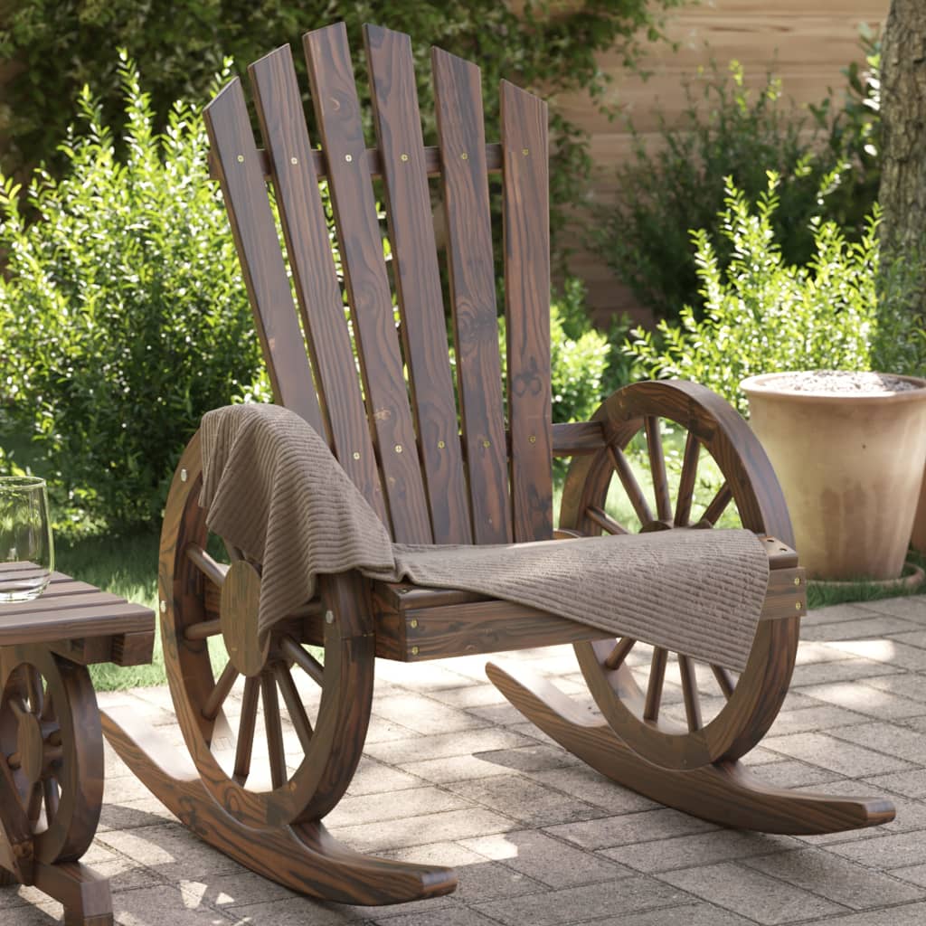 Schommelstoel Adirondack massief vurenhout is nu te koop bij PeponiXL, paradijselijk wonen!