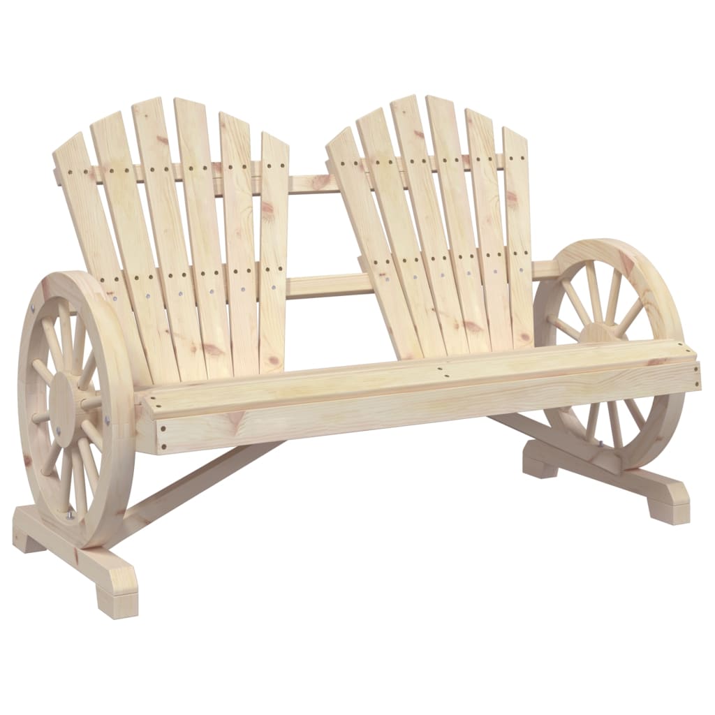 Tuinstoel 2-zits Adirondack massief vurenhout is nu te koop bij PeponiXL, paradijselijk wonen!