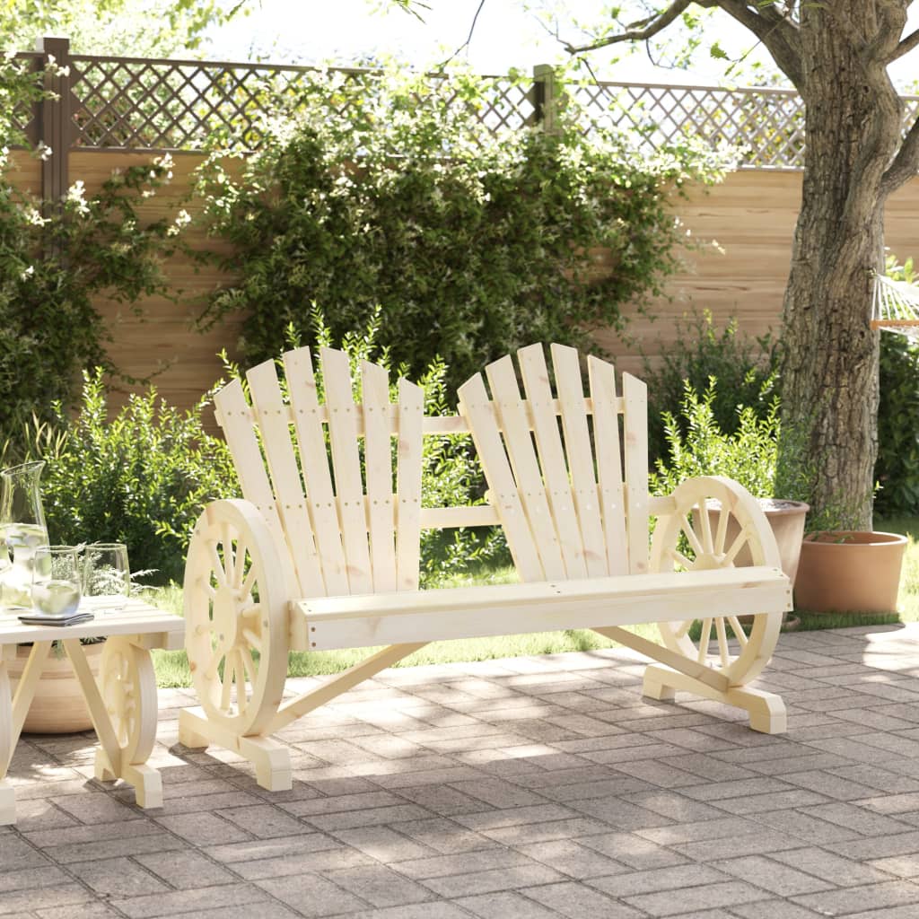 Tuinstoel 2-zits Adirondack massief vurenhout is nu te koop bij PeponiXL, paradijselijk wonen!