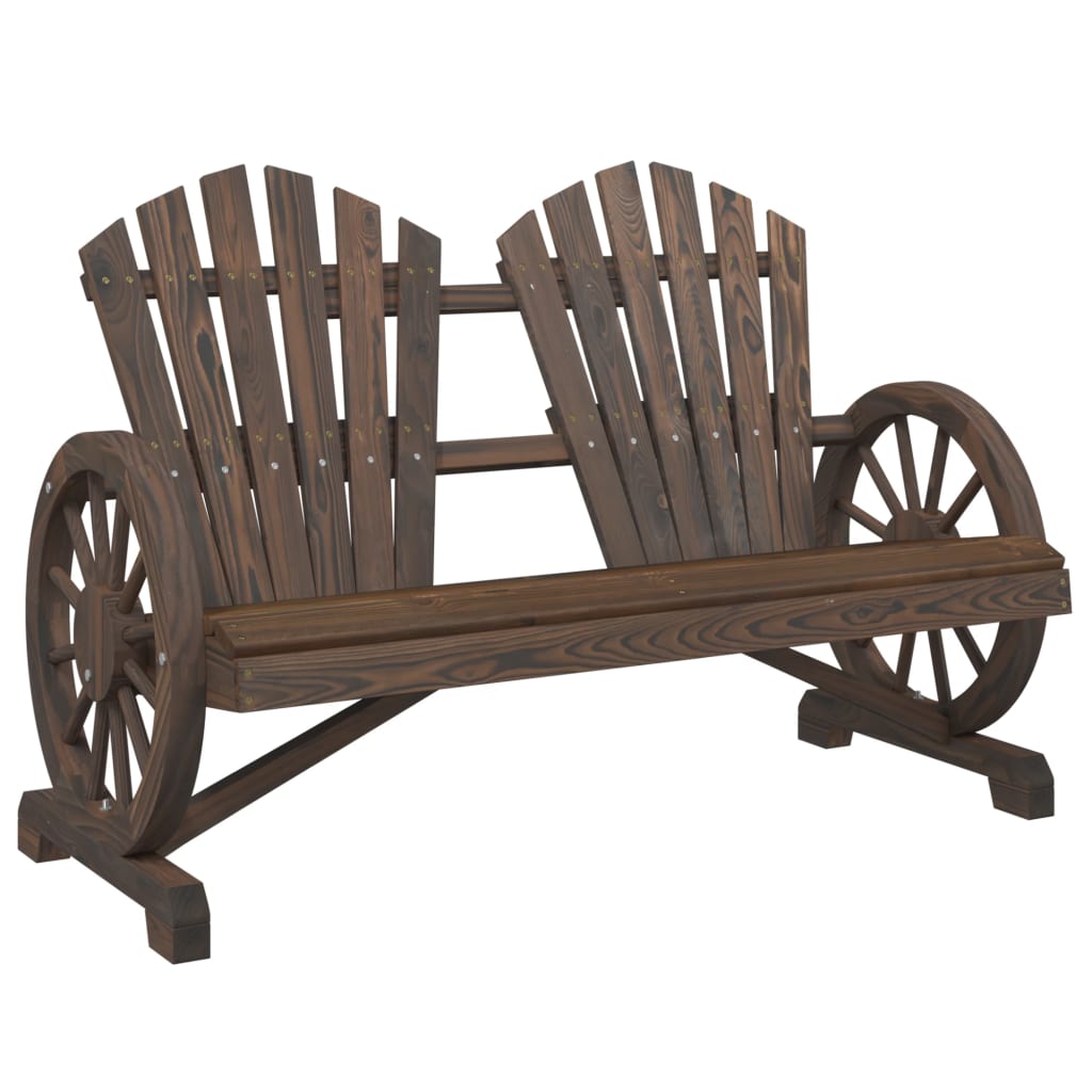 Tuinstoel 2-zits Adirondack massief vurenhout is nu te koop bij PeponiXL, paradijselijk wonen!
