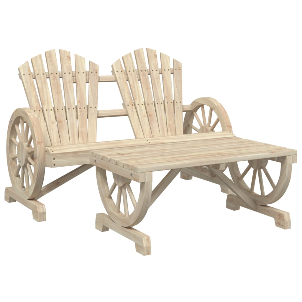 2-delige Loungeset massief vurenhout is nu te koop bij PeponiXL, paradijselijk wonen!