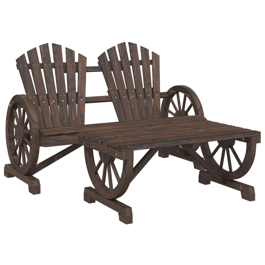 2-delige Loungeset massief vurenhout is nu te koop bij PeponiXL, paradijselijk wonen!