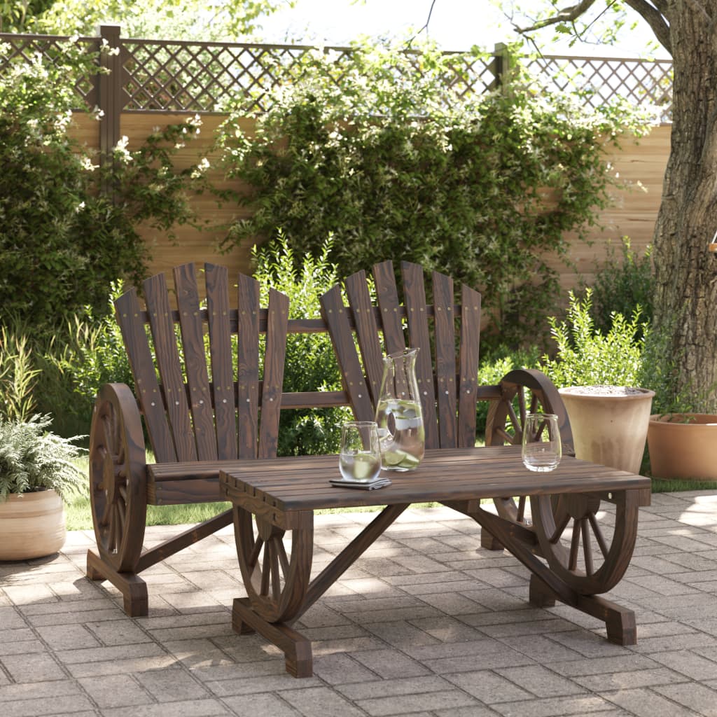 2-delige Loungeset massief vurenhout is nu te koop bij PeponiXL, paradijselijk wonen!