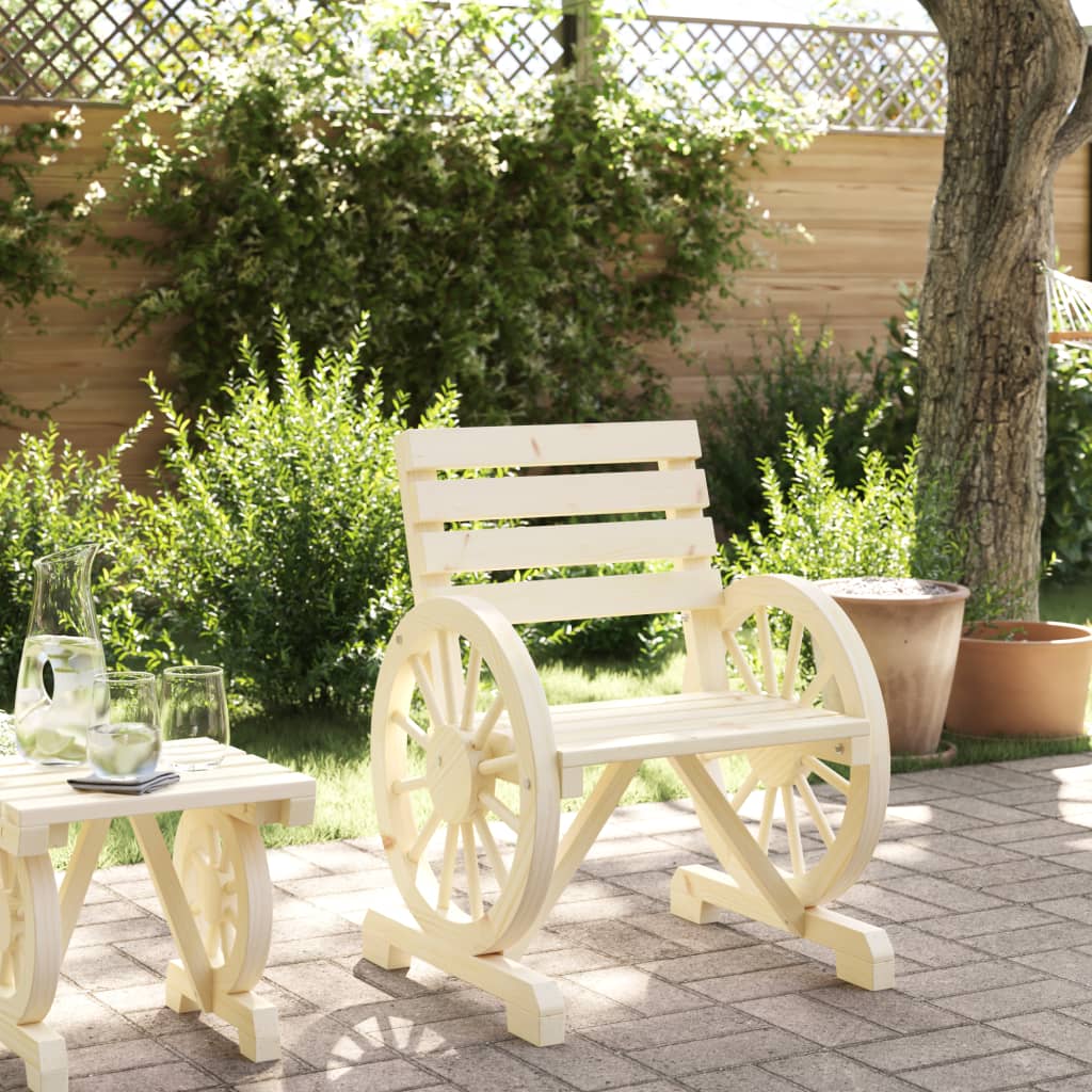 Tuinstoel 58x58x78,5 cm massief vurenhout is nu te koop bij PeponiXL, paradijselijk wonen!