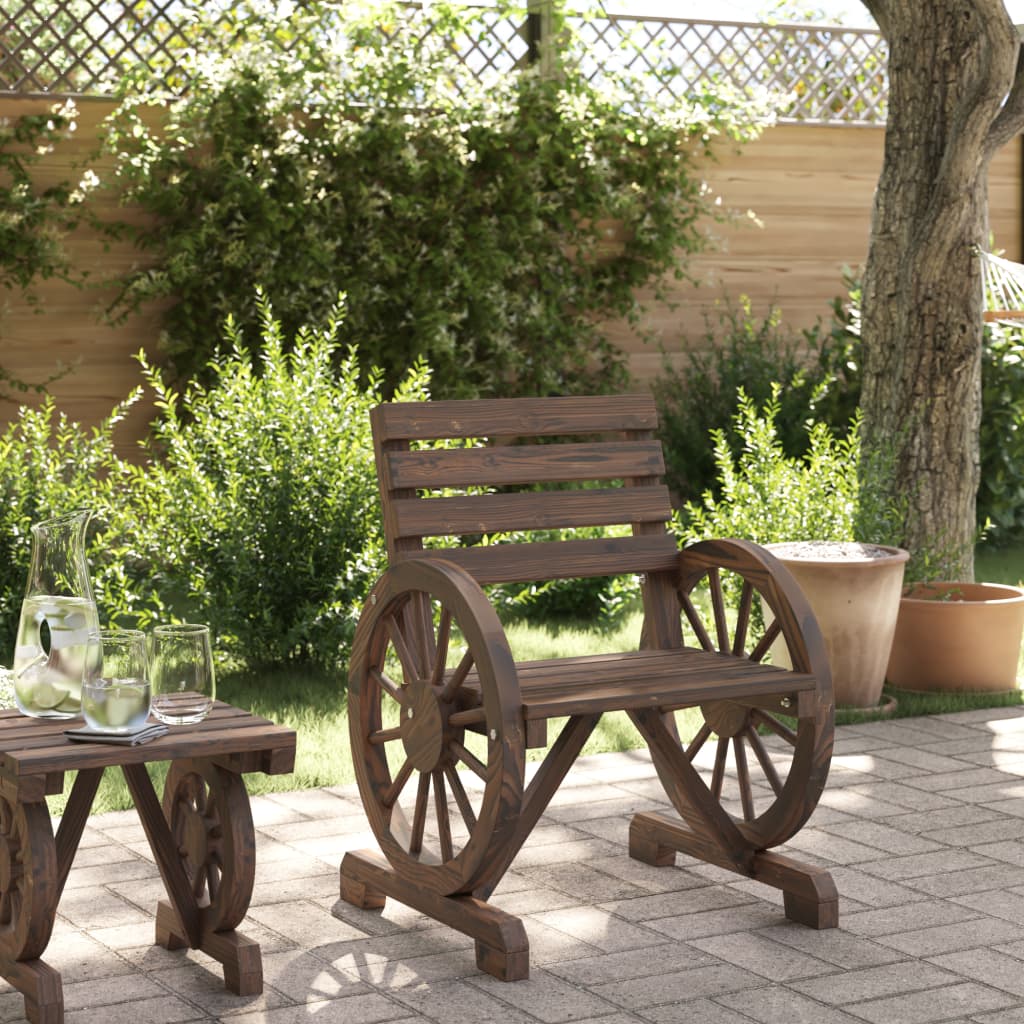 Tuinstoel 58x58x78,5 cm massief vurenhout is nu te koop bij PeponiXL, paradijselijk wonen!
