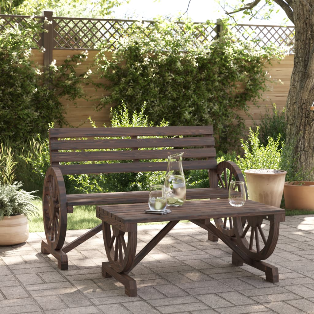 2-delige Loungeset massief vurenhout is nu te koop bij PeponiXL, paradijselijk wonen!