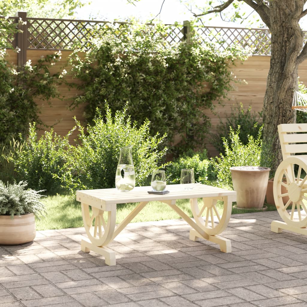 Tuintafel 90x50x40 cm massief vurenhout is nu te koop bij PeponiXL, paradijselijk wonen!