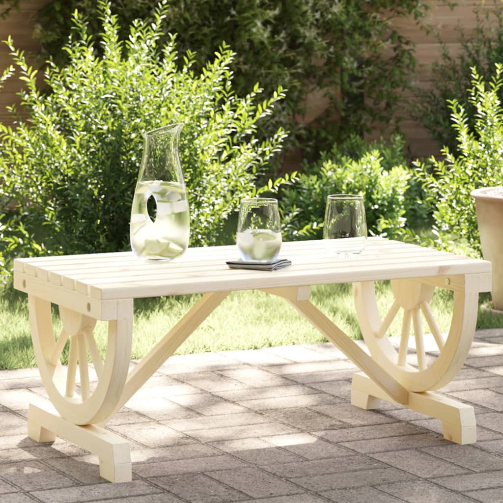 Tuintafel 90x50x40 cm massief vurenhout is nu te koop bij PeponiXL, paradijselijk wonen!