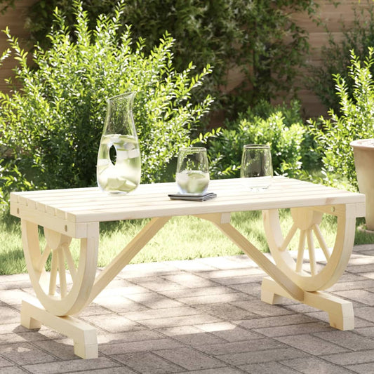 Tuintafel 90x50x40 cm massief vurenhout is nu te koop bij PeponiXL, paradijselijk wonen!