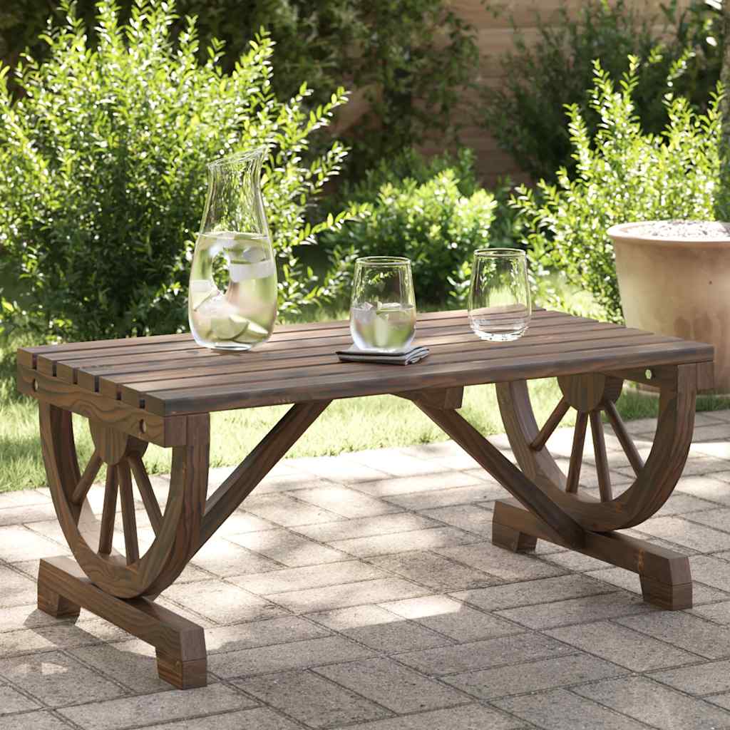 Tuintafel 90x50x40 cm massief vurenhout is nu te koop bij PeponiXL, paradijselijk wonen!