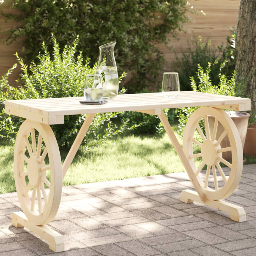 Tuintafel 115x55x65 cm massief vurenhout is nu te koop bij PeponiXL, paradijselijk wonen!