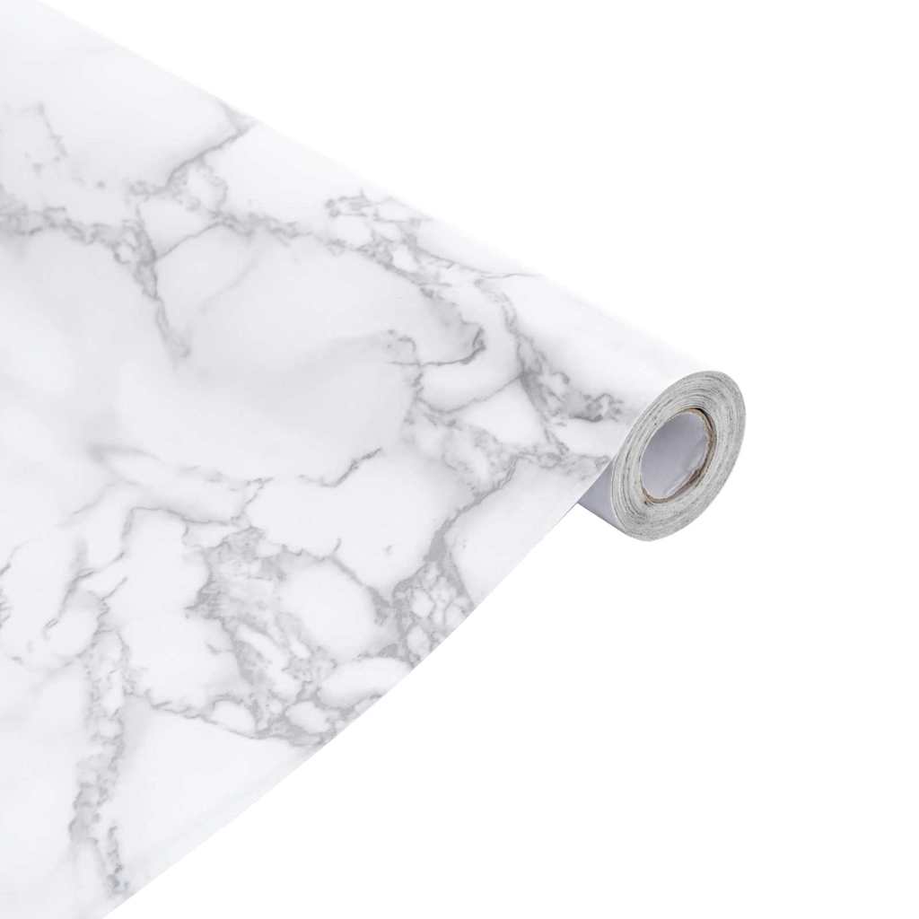 Meubelfolie zelfklevend 90x500 cm PVC marmerwit is nu te koop bij PeponiXL, paradijselijk wonen!
