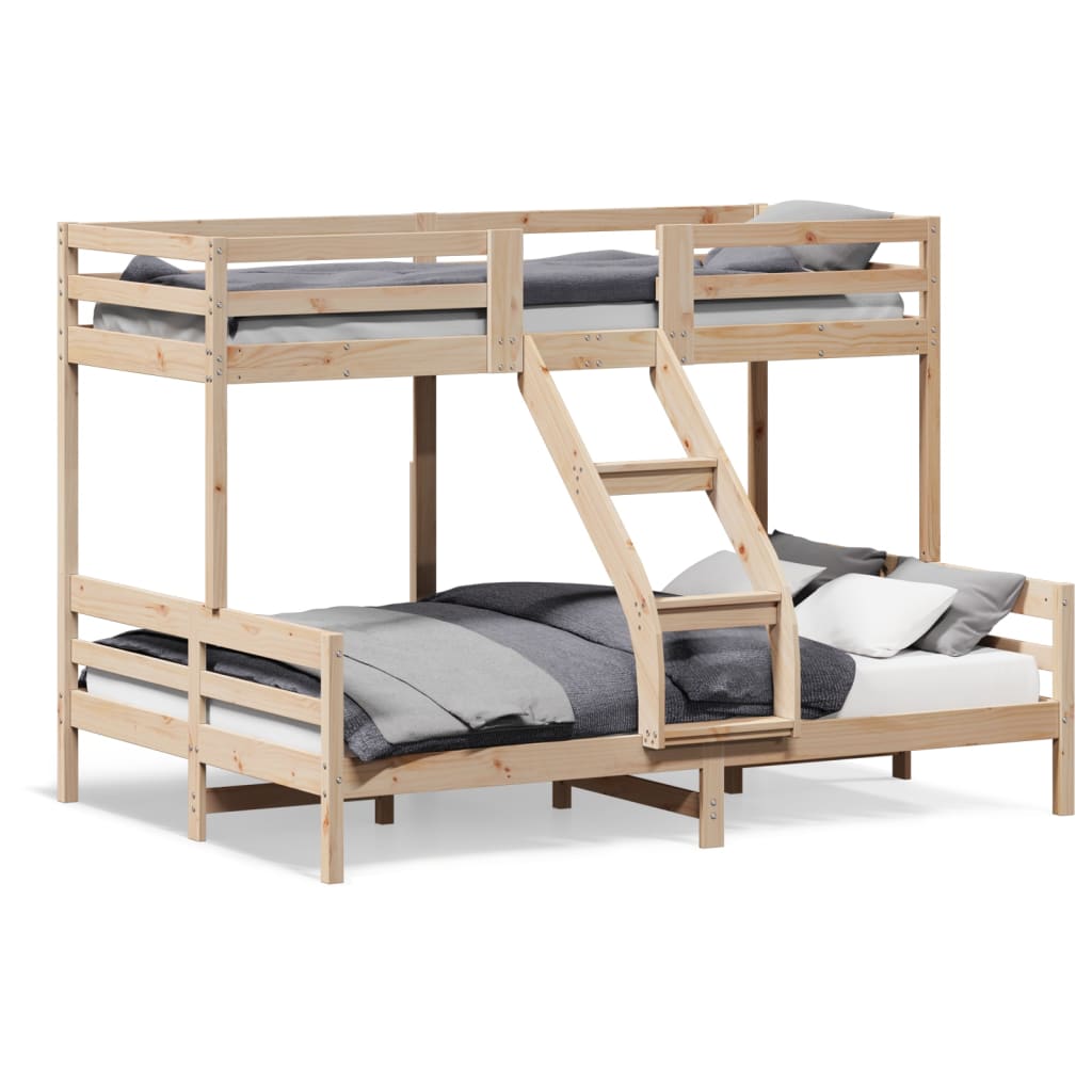 Stapelbed massief grenenhout 80x200/140x200 cm is nu te koop bij PeponiXL, paradijselijk wonen!