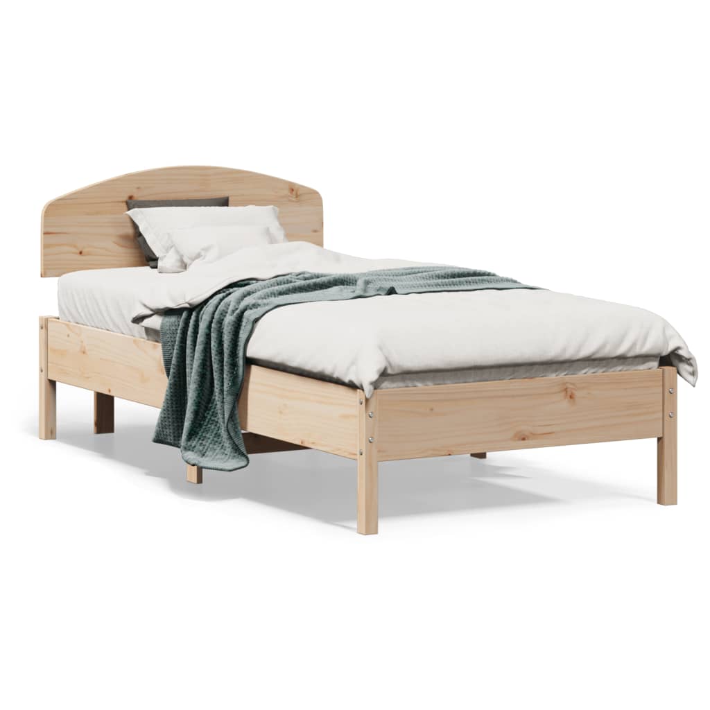 Bedframe zonder matras massief grenenhout 75x190 cm is nu te koop bij PeponiXL, paradijselijk wonen!