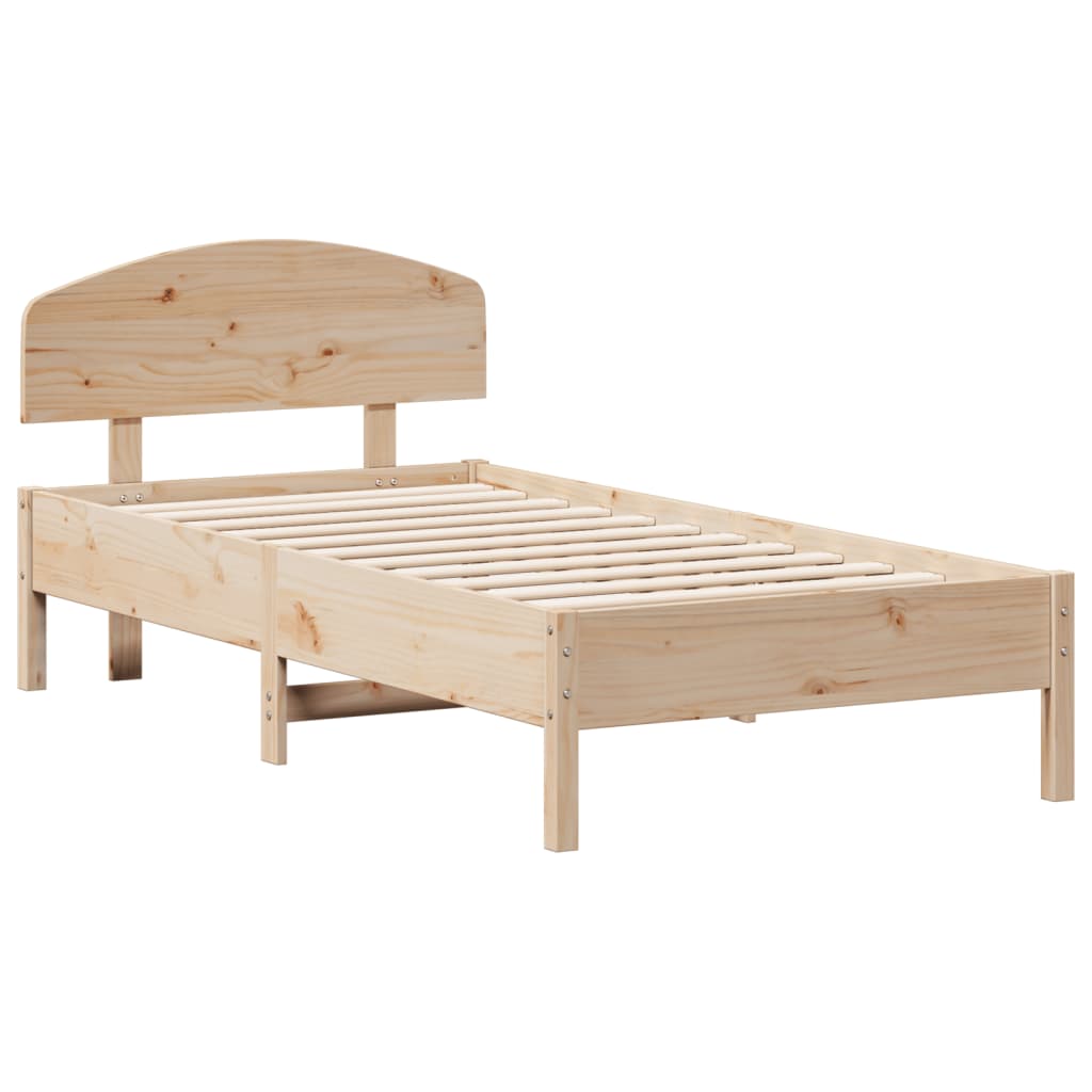 Bedframe zonder matras massief grenenhout 75x190 cm is nu te koop bij PeponiXL, paradijselijk wonen!