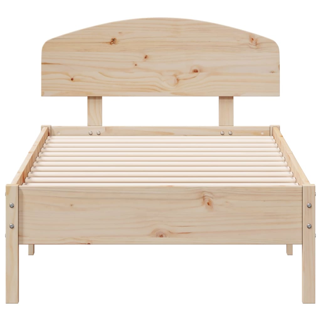 Bedframe zonder matras massief grenenhout 75x190 cm is nu te koop bij PeponiXL, paradijselijk wonen!