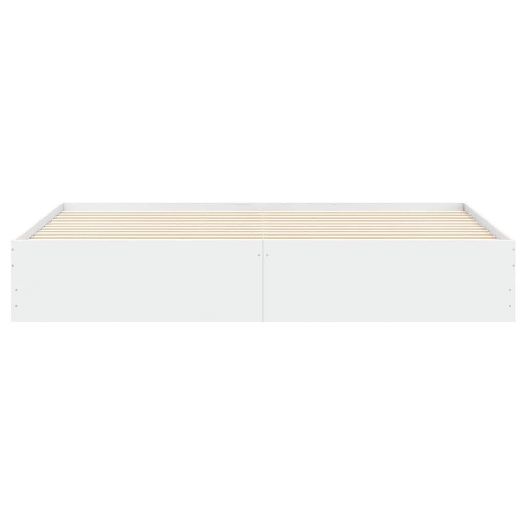 Bedframe met lades bewerkt hout wit 180x200 cm is nu te koop bij PeponiXL, paradijselijk wonen!
