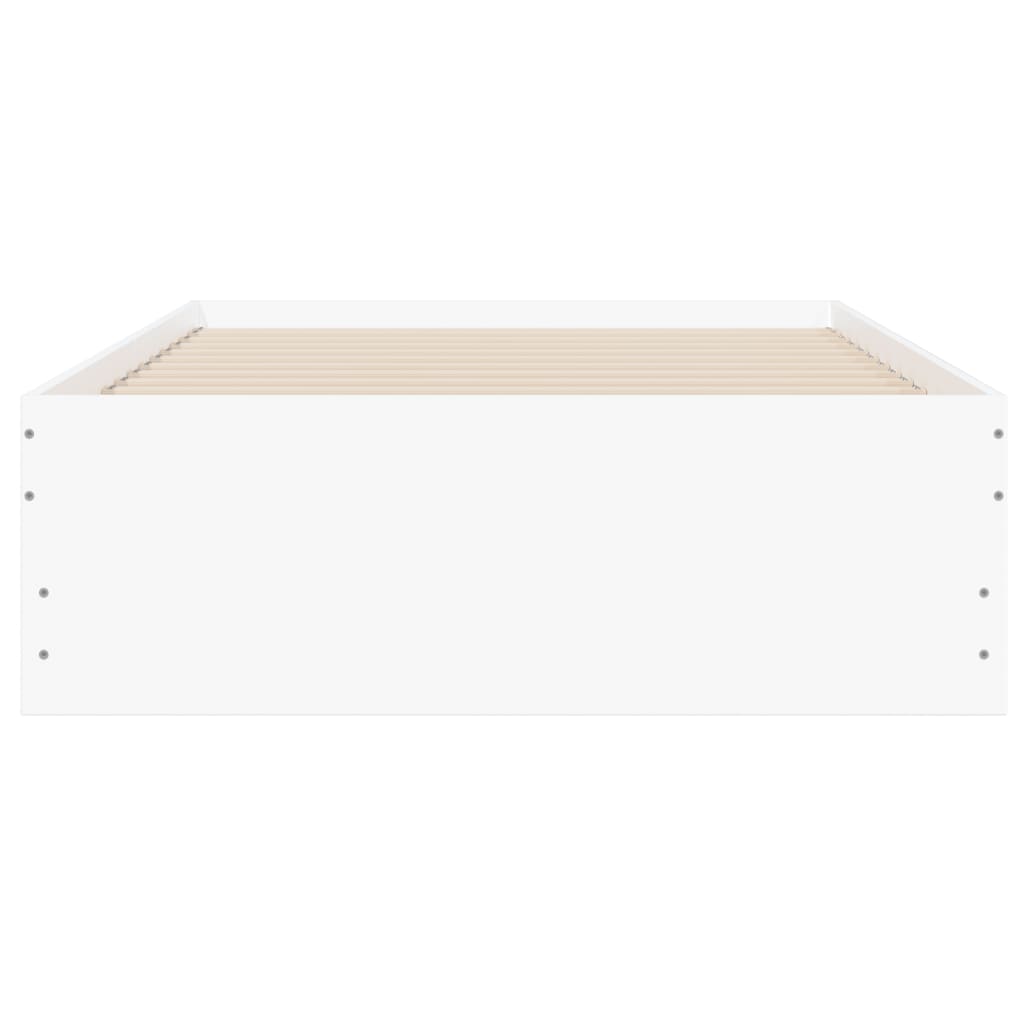Bedframe met lades bewerkt hout wit 90x190 cm is nu te koop bij PeponiXL, paradijselijk wonen!
