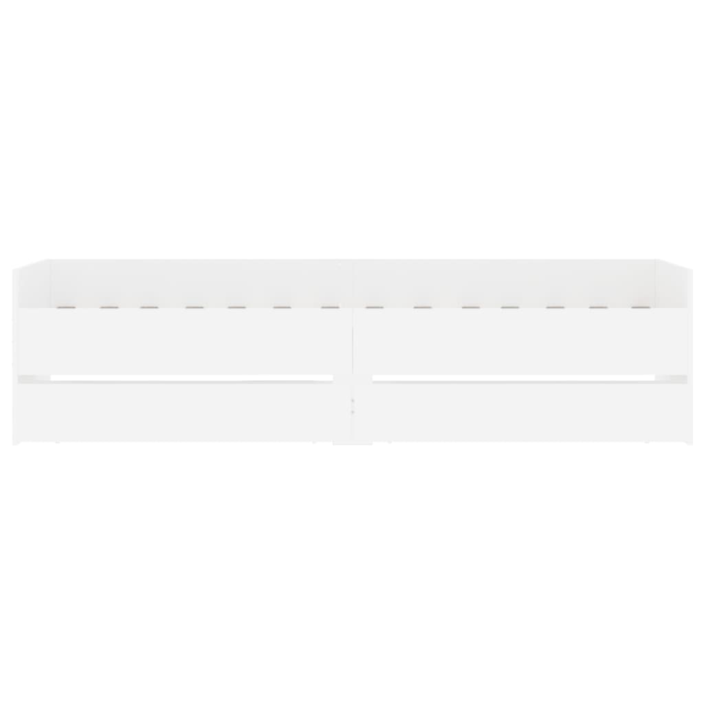 Bedframe met lades wit 100x200 cm is nu te koop bij PeponiXL, paradijselijk wonen!
