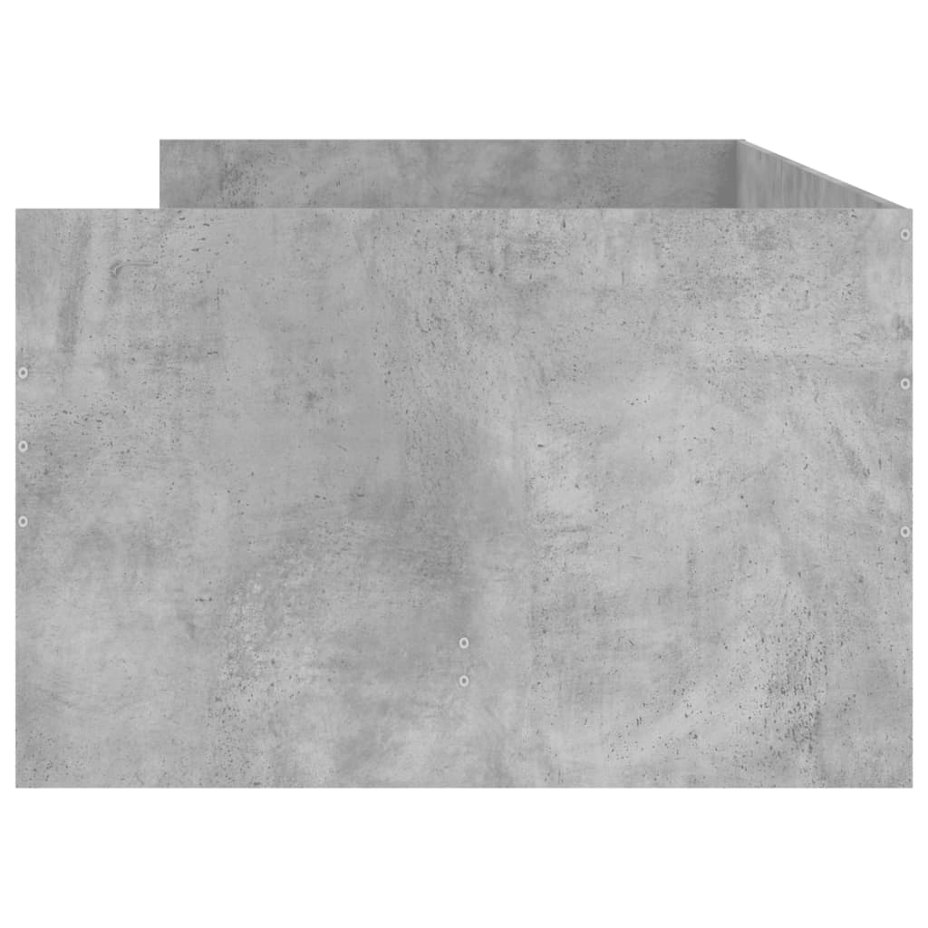 Bedframe met lades betongrijs 90x200 cm is nu te koop bij PeponiXL, paradijselijk wonen!