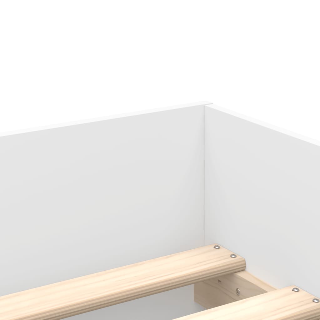 Bedframe met lades wit 90x190 cm is nu te koop bij PeponiXL, paradijselijk wonen!